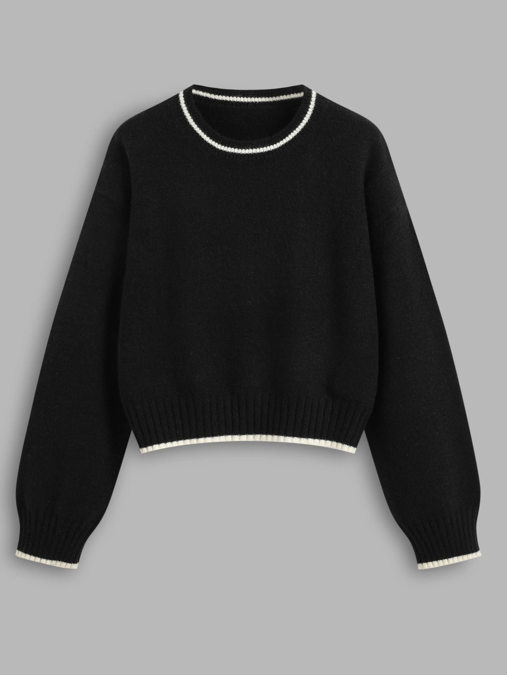 NWOT Cider Crewneck Black and White Sweater, Medium
